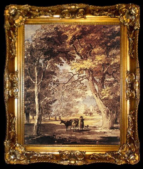 framed  SANDBY, Paul Cow-Girl in the Windsor Great Park af, ta009-2